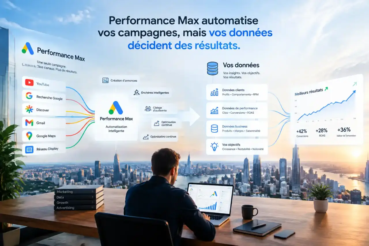 Performance Max automatise vos campagnes, mais vos données décident des résultats