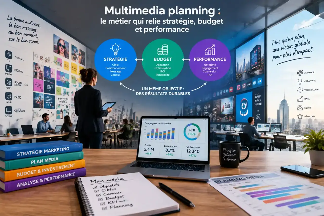 Multimedia planning : le métier qui relie stratégie, budget et performance
